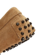 Women's Camel Tassel Suede Leather Loafer | Derimod Women's Camel Tassel Suede Leather Loafer | Derimod