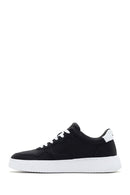 Alberto Guardiani Erkek Siyah New Era Kalın Tabanlı Deri Sneaker | Derimod Alberto Guardiani Erkek Siyah New Era Kalın Tabanlı Deri Sneaker | Derimod