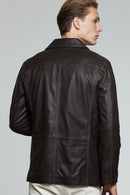 Baldwin Men's Leather Jacket | Derimod Baldwin Men's Leather Jacket | Derimod