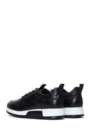 Men's Black Leather Thick Soled Sneaker | Derimod Men's Black Leather Thick Soled Sneaker | Derimod