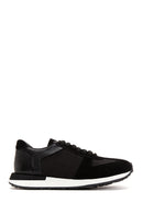 Men's Black Suede Detailed Sneaker | Derimod Men's Black Suede Detailed Sneaker | Derimod