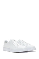 Erkek Beyaz Deri Sneaker | Derimod Erkek Beyaz Deri Sneaker | Derimod