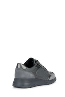 Geox Women's Gray Alleniee Suede Detailed Sneaker | Derimod Geox Women's Gray Alleniee Suede Detailed Sneaker | Derimod