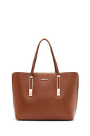 Women's Tan Classic Shoulder Bag | Derimod Women's Tan Classic Shoulder Bag | Derimod