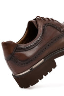 Men's Brown Lace-Up Thick-Soled Leather Casual Shoes | Derimod Men's Brown Lace-Up Thick-Soled Leather Casual Shoes | Derimod