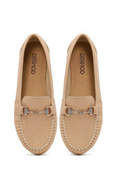 Kadın Bej Tokalı Loafer | Derimod Kadın Bej Tokalı Loafer | Derimod