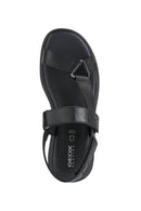 Geox Kadın Siyah Spherica Ec5w Düz Sandalet | Derimod Geox Kadın Siyah Spherica Ec5w Düz Sandalet | Derimod
