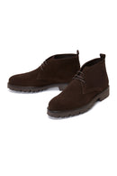 Men's Brown Suede Leather Classic Boots | Derimod Men's Brown Suede Leather Classic Boots | Derimod