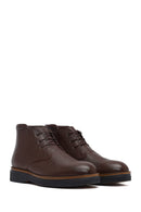Men's Brown Lace-up Leather Boot | Derimod Men's Brown Lace-up Leather Boot | Derimod