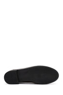 Women's Burgundy Buckle Detailed Leather Masculine Loafer | Derimod Women's Burgundy Buckle Detailed Leather Masculine Loafer | Derimod