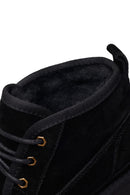 Male Black Lace-up Suede Casual Boots | Derimod Male Black Lace-up Suede Casual Boots | Derimod