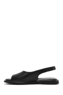 Women's Black Leather Sandals | Derimod Women's Black Leather Sandals | Derimod
