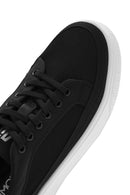 Erkek Siyah Bağcıklı Kalın Tabanlı Sneaker | Derimod Erkek Siyah Bağcıklı Kalın Tabanlı Sneaker | Derimod