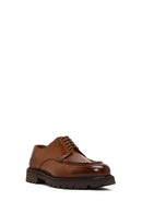 Men's Brown Lace-Up Thick Sole Leather Casual Shoes | Derimod Men's Brown Lace-Up Thick Sole Leather Casual Shoes | Derimod