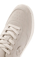 ACBC x Derimod Men's Beige Lace-Up Suede Sneakers | Derimod ACBC x Derimod Men's Beige Lace-Up Suede Sneakers | Derimod