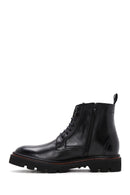 Men's Black Leather Zippered Casual Boots | Derimod Men's Black Leather Zippered Casual Boots | Derimod