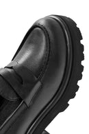 Kadın Siyah Kalın Topuklu Deri Maskülen Loafer | Derimod Kadın Siyah Kalın Topuklu Deri Maskülen Loafer | Derimod