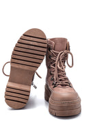 Women's Leather High Sole Boots | Derimod Women's Leather High Sole Boots | Derimod