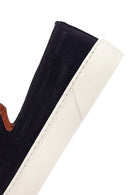 Derimod Fly Men's Navy Blue Suede Leather Casual Loafer | Derimod Derimod Fly Men's Navy Blue Suede Leather Casual Loafer | Derimod