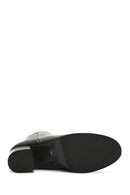 Women's Black Zippered Heeled Boots | Derimod Women's Black Zippered Heeled Boots | Derimod