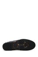 Men's Black Leather Flat Boots | Derimod Men's Black Leather Flat Boots | Derimod