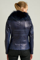 Anita Women's Leather Jacket | Derimod Anita Women's Leather Jacket | Derimod
