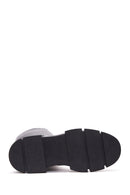 Women's Black Zippered Leather Boots | Derimod Women's Black Zippered Leather Boots | Derimod