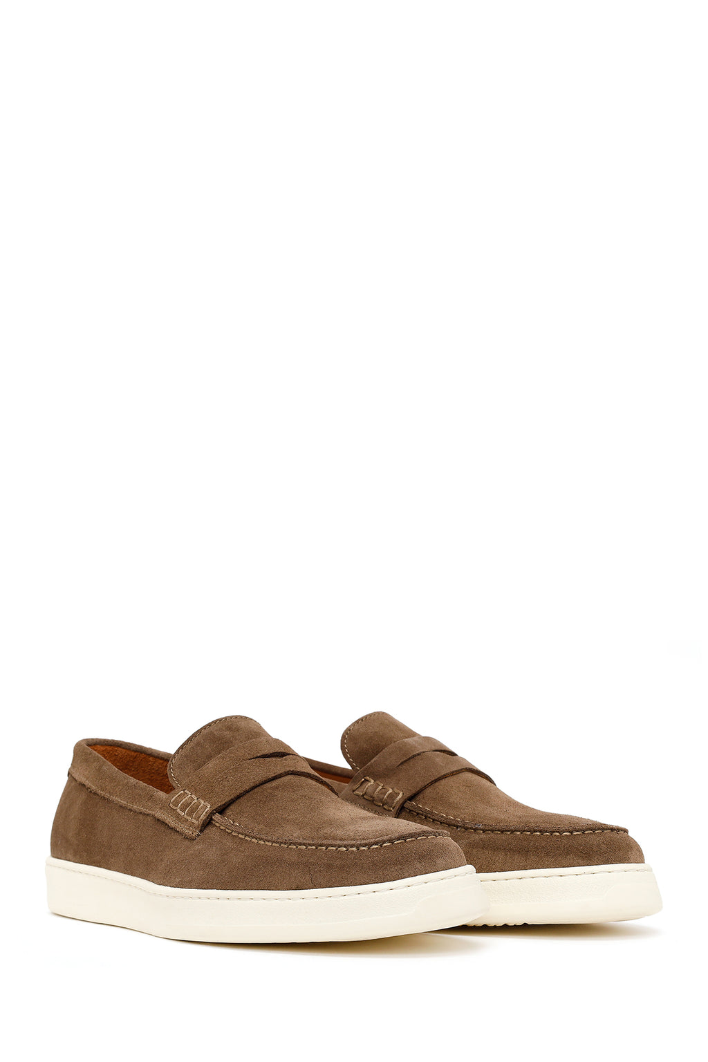 Erkek Taba Süet Deri Casual Loafer