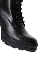 Women's Black Leather Platform High Heel Boots | Derimod Women's Black Leather Platform High Heel Boots | Derimod