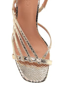 Women's Metallic Heeled Sandals | Derimod Women's Metallic Heeled Sandals | Derimod