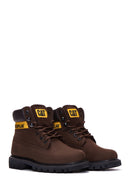 Caterpillar Women's Brown Nubuck Leather Colorado Boots | Derimod Caterpillar Women's Brown Nubuck Leather Colorado Boots | Derimod