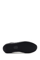 Erkek Siyah Bağcıklı Deri Casual Sneaker | Derimod Erkek Siyah Bağcıklı Deri Casual Sneaker | Derimod