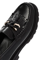 Kadın Siyah Toka Detaylı Deri Maskülen Loafer | Derimod Kadın Siyah Toka Detaylı Deri Maskülen Loafer | Derimod