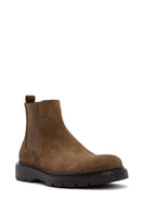 Men's Mink Suede Leather Chelsea Boots | Derimod Men's Mink Suede Leather Chelsea Boots | Derimod