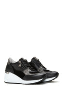 Women's Leather High Sole Sneaker | Derimod Women's Leather High Sole Sneaker | Derimod