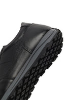 Men's Black Lace-Up Leather Casual Sneaker | Derimod Men's Black Lace-Up Leather Casual Sneaker | Derimod