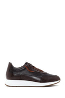 Men's Brown Thick Sole Leather Casual Sneaker | Derimod Men's Brown Thick Sole Leather Casual Sneaker | Derimod
