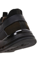 Erkek Haki Bağcıklı Nubuk Deri Sneaker | Derimod Erkek Haki Bağcıklı Nubuk Deri Sneaker | Derimod
