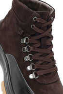 Men's Brown Lace-Up Leather Casual Boots | Derimod Men's Brown Lace-Up Leather Casual Boots | Derimod