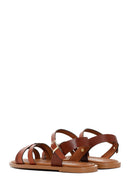 Women's Brown Leather Bodrum Sandals | Derimod Women's Brown Leather Bodrum Sandals | Derimod