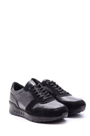 Erkek Süet Detaylı Deri Sneaker | Derimod Erkek Süet Detaylı Deri Sneaker | Derimod