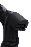 Women's Black Leather Heeled Chelsea Boots | Derimod Women's Black Leather Heeled Chelsea Boots | Derimod
