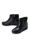 Women's Leather Wedge Heel Boots | Derimod Women's Leather Wedge Heel Boots | Derimod