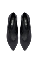 Woman Black Leather Babet | Derimod Woman Black Leather Babet | Derimod