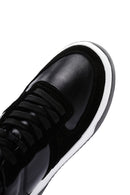 Women's Black Suede Leather Sneaker | Derimod Women's Black Suede Leather Sneaker | Derimod