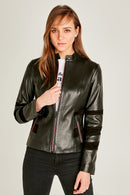 Capri Women's Leather Jacket | Derimod Capri Women's Leather Jacket | Derimod