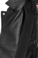 Smart Women's Black Hooded Biker Leather Jacket | Derimod Smart Women's Black Hooded Biker Leather Jacket | Derimod