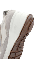 Women's Beige Leather Thick Soled Sneaker | Derimod Women's Beige Leather Thick Soled Sneaker | Derimod