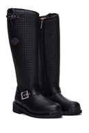 Women's Harley-Davidson Zoe Hi Leather Boots | Derimod Women's Harley-Davidson Zoe Hi Leather Boots | Derimod