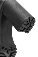 Women's Black Zipper High Thick Heel Boots | Derimod Women's Black Zipper High Thick Heel Boots | Derimod